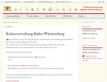 Tablet Screenshot of kultus-bw.org